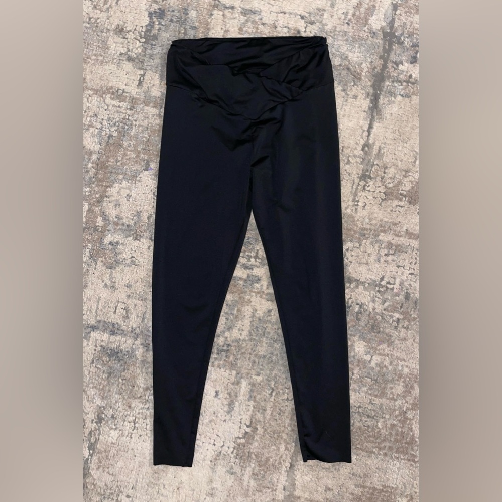 SHEIN cropped maternity Black Leggings size medium